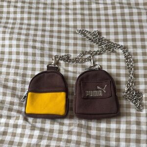 Puma Brown and Yellow Mini Bag Duo